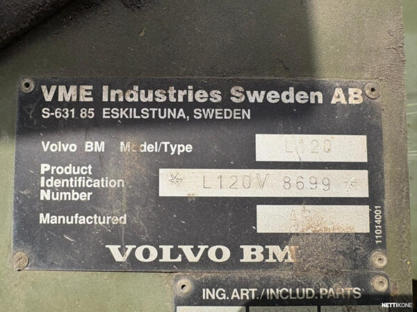 Volvo L 120 B 29900 alv 0 % 1993 - Image 25