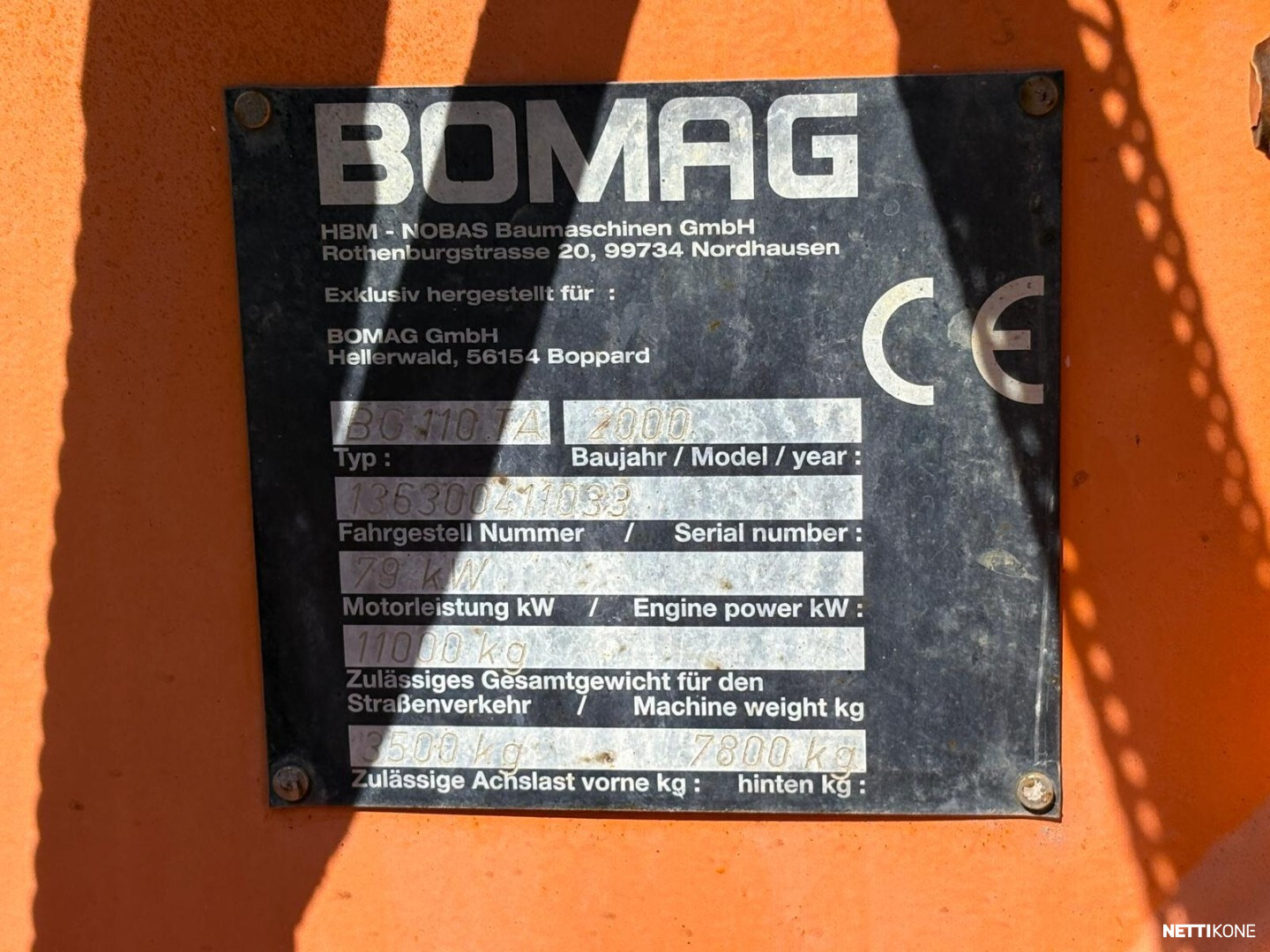 Bomag BG 110 TA 41 900 alv 0 % *Rahoitus tarjolla* 2000 - Image 25