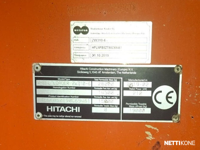 Hitachi ZW 310-6 120 000 alv 0 % *Rahoitus/Leasing tarjolla* *Huippu siisti* *Vain 6129h* *V-kauha Maakasi* *Vaaka* 2019 - Image 19