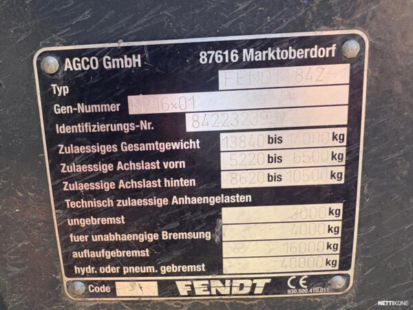 Fendt 828 Vario 98 000 alv 0 % *Rahoitus/Leasing tarjolla* 2017 - Image 28