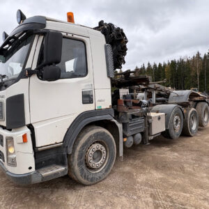 Volvo FM 420 8x4 Vaijerilaite + HIAB 220 C-4 nosturi Kauppaan kuuluu konelava ja roskalava 2002
