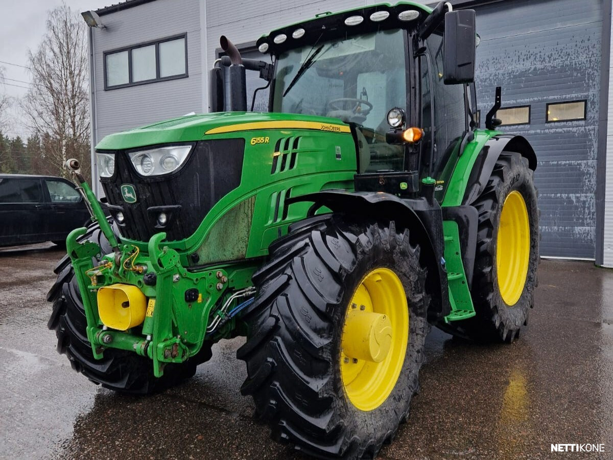John Deere 6155 R MYYTY!! RAHOITUS/LEASING TARJOLLA! ULTIMATE MALLI* ETUNOSTOLAITE* ETU PTO * SIISTI!! 2019