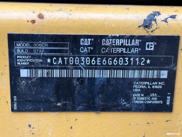 Caterpillar 306 CR vm 2021, 2700h, rautatelat 59500,00 € + alv *Rahoitus / Leasing* 2021 - Image 15