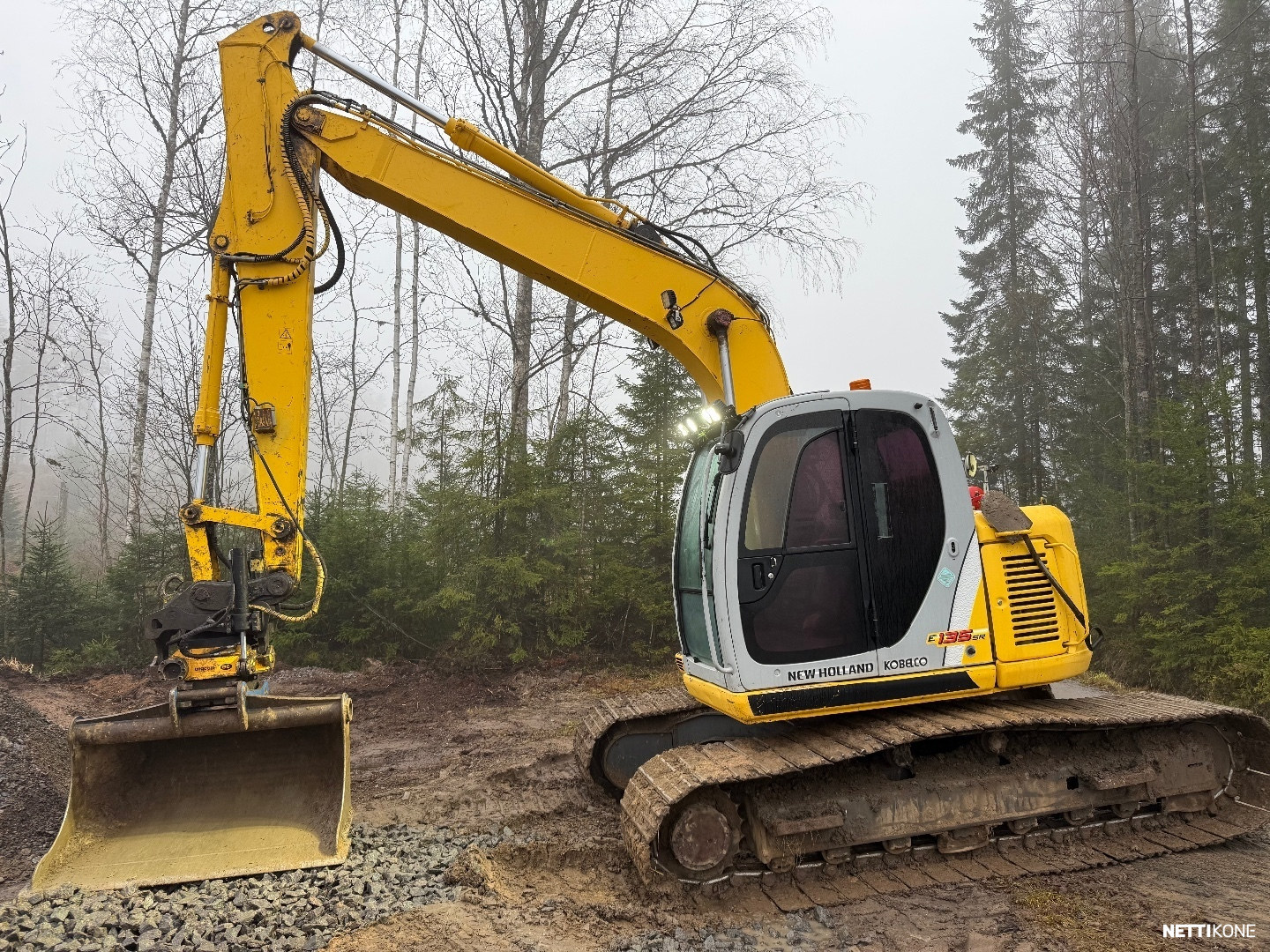 New Holland E135SR-1ES MYYTY !!! 32.000€ RAHOITUS/LEASING TARJOLLA* ENGCON*LUISKAKAUHA 2007 - Image 3