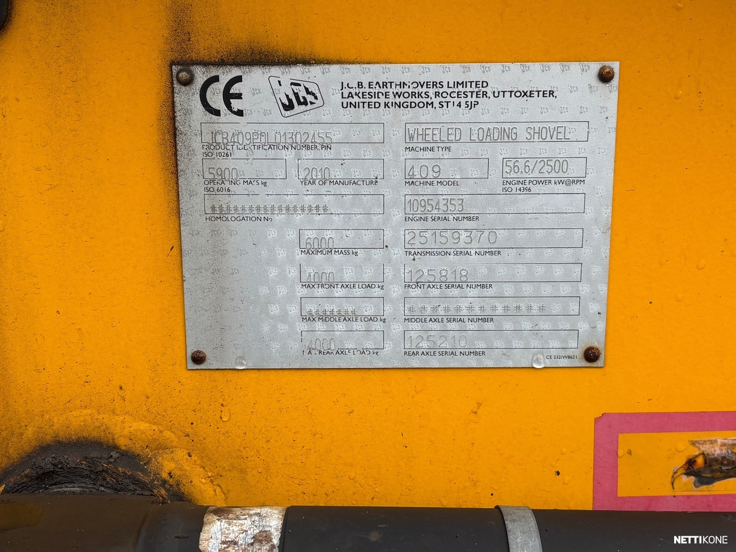 JCB 409 *VAIN 2864h* Nivelaura, kaksi kauhaa saatavilla *Rahoitus / Leasing* *VAIN 2864h* Nivelaura* *kaksi kauhaa saatavilla* 2010 - Image 7