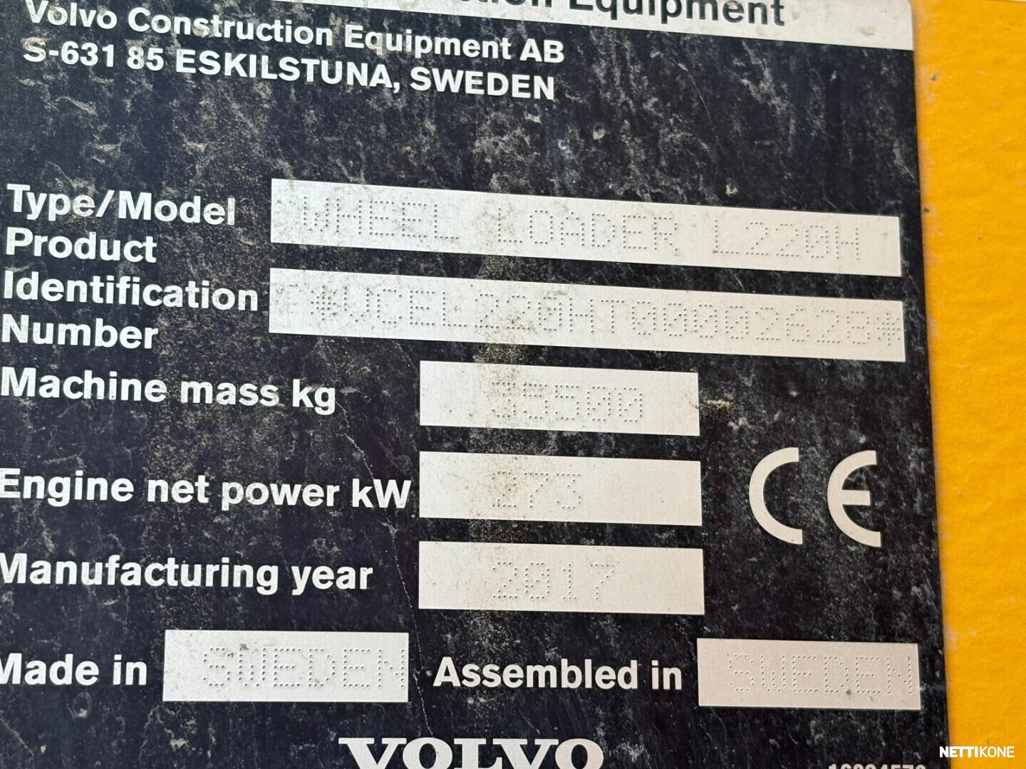 Volvo L 220 H VARATTU !!! 157 000 alv 0 % *Rahoitus/Leasing tarjolla* *Uudet renkaat* *V-kauha* *Vaaka* *1-omistaja* 2017 - Image 25