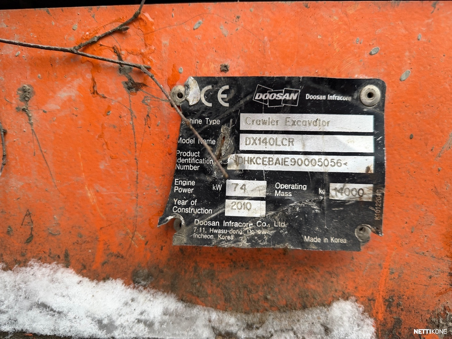 Doosan DX140 LCR 29.500€ALV0 RAHOITUS* LEASING TARJOLLA* LUISKAKAUHA* ENGCON* RASVARI 2010 - Image 31