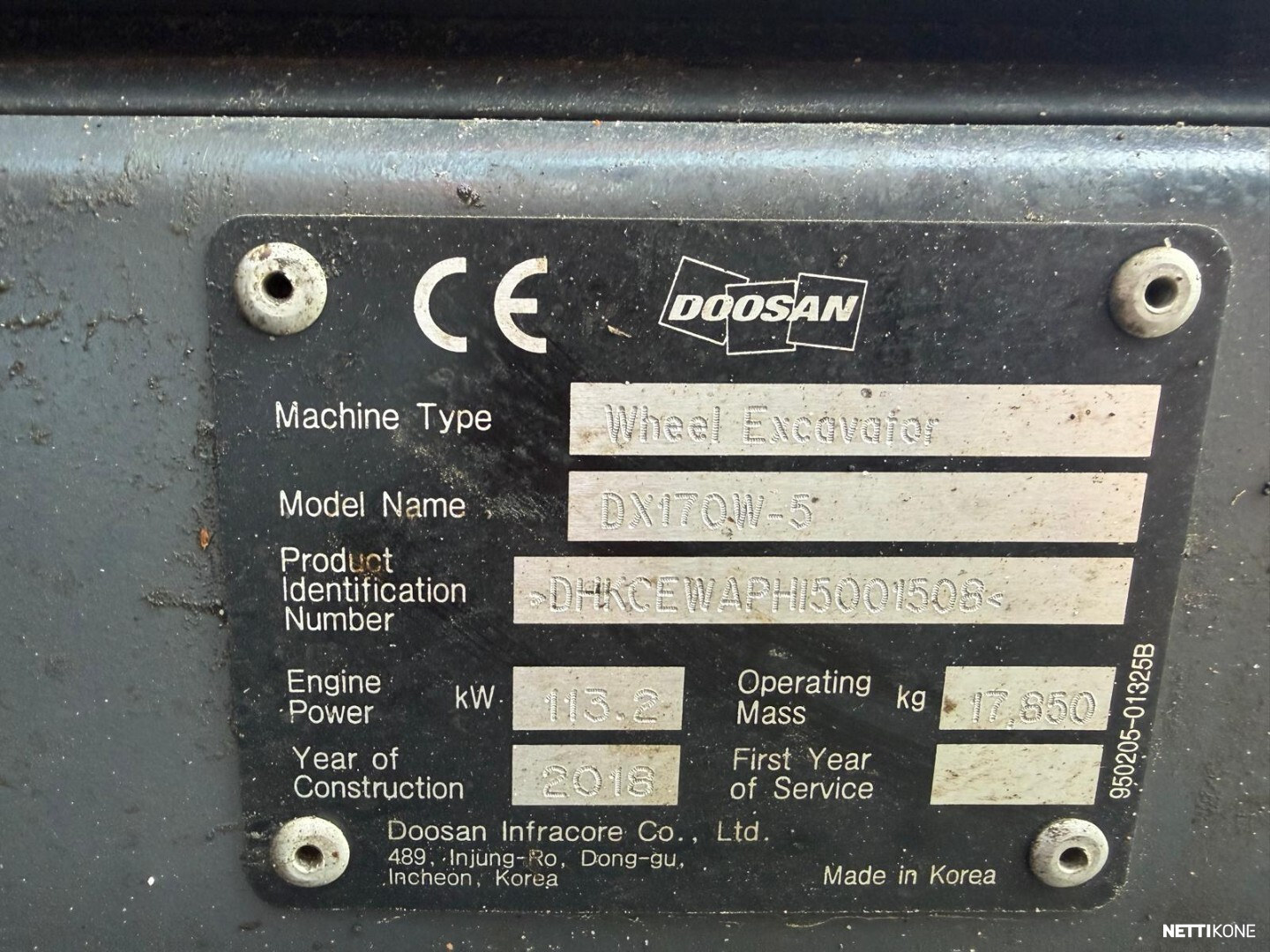 Doosan DX 170 W-5 75000 ALV 0 % *RAHOITUS TARJOLLA* *NOVATRON 3D* *ENGCON+SAKSET* *LUISKAKAUHA* *UUDET RENKAAT* 2018 - Image 30