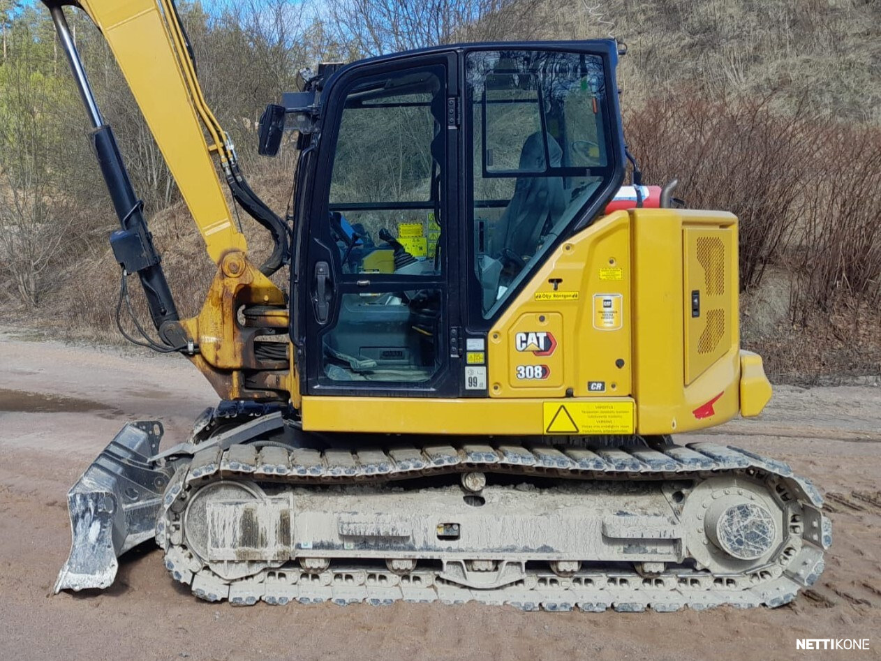 Caterpillar 308 68 000 ALV 0 % *RAHOITUS/LEASING TARJOLLA* *ROTOTILT+PIHTI* *LUISKAKAUHA* *RASVARI* *SUOMIKONE* 2021 - Image 6