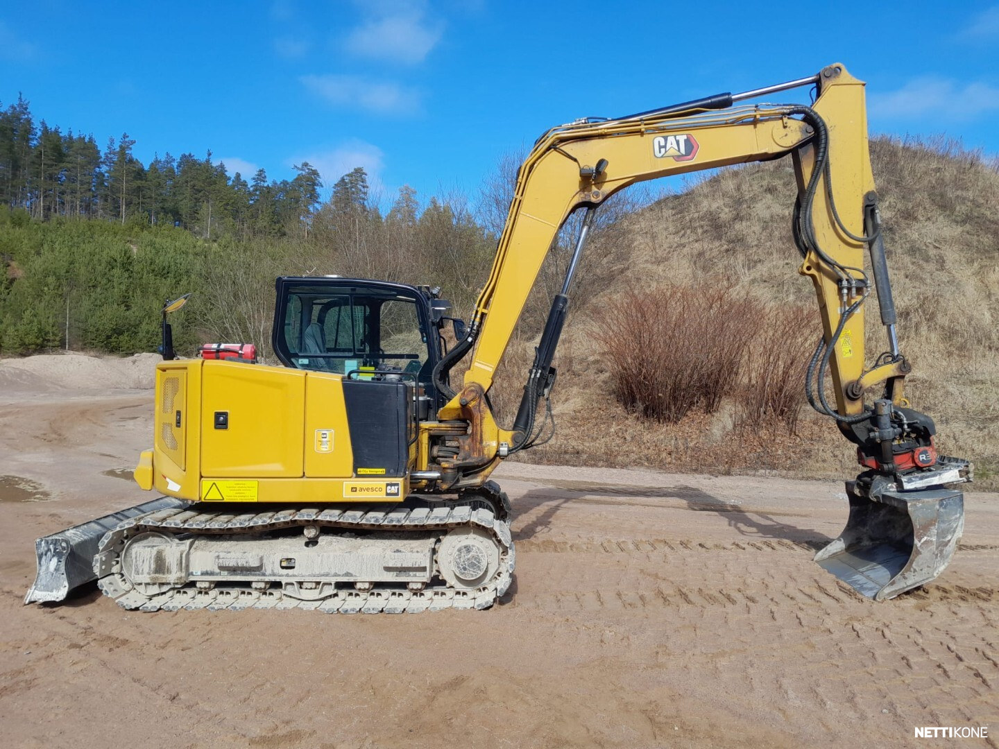 Caterpillar 308 68 000 ALV 0 % *RAHOITUS/LEASING TARJOLLA* *ROTOTILT+PIHTI* *LUISKAKAUHA* *RASVARI* *SUOMIKONE* 2021 - Image 4