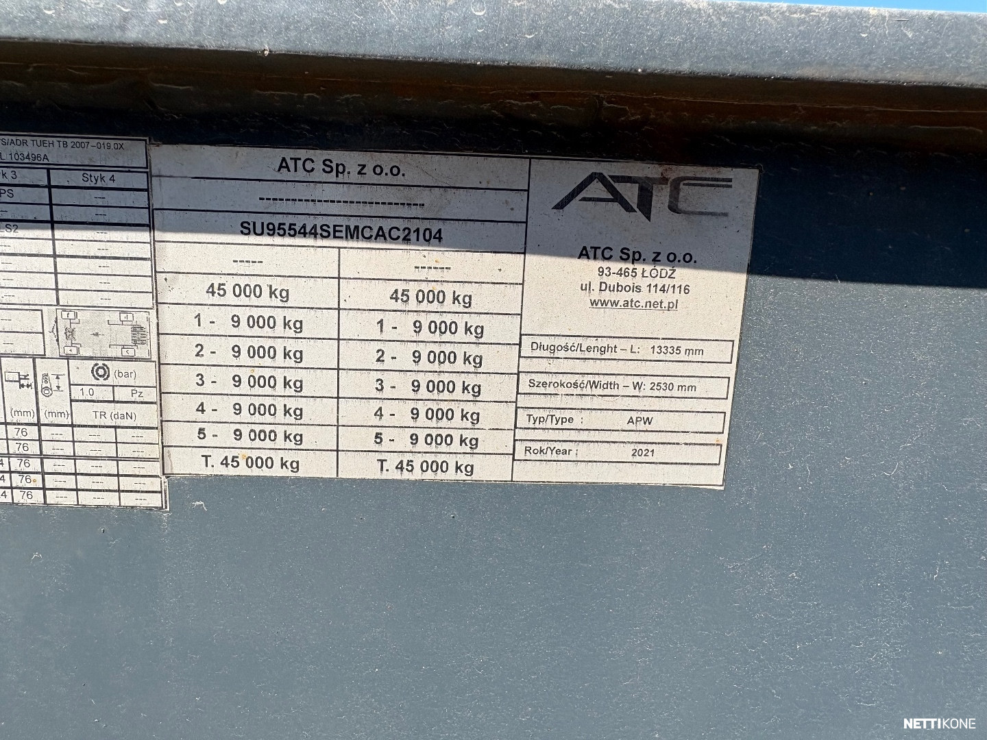ATC APW kippikärry, 5-akselinen, Hardox lava, 32tn Nummen kippi 73500,00€ + alv **Rahoitus / Leasing ** 2022 - Image 13