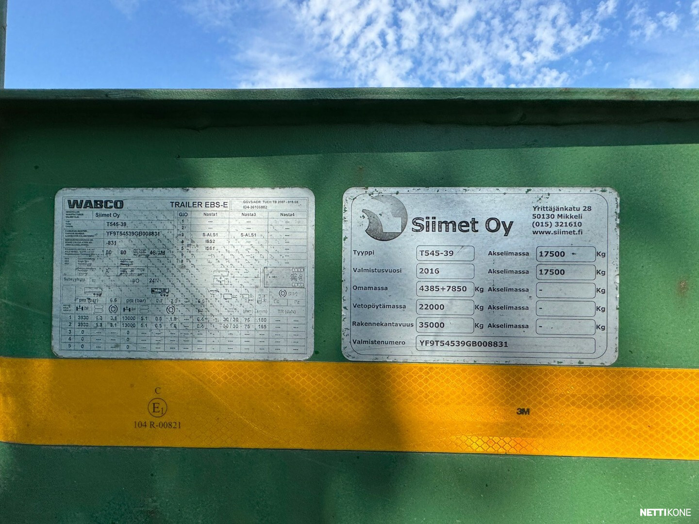 Siimet T545-39 72000 ALV 0 % *RAHOITUS/LEASING TARJOLLA* 2016 - Image 8